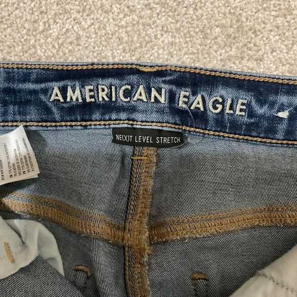 American Eagle super stretch, skinny jeans women’s size 2 dark wash denim - Picture 2 of 6